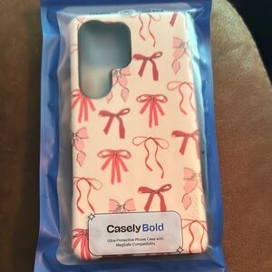 Bold Red and White Phone Case